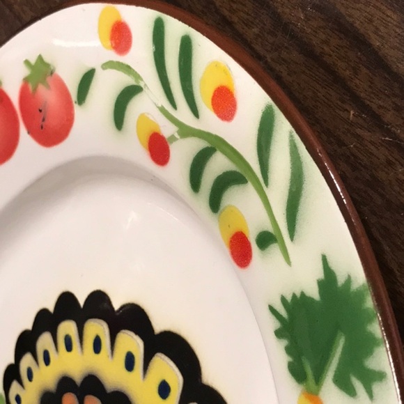 Enamelware VTG Turkey Platter Bright Festive Colors Raised Texture Major Colors! - Picture 13 of 16